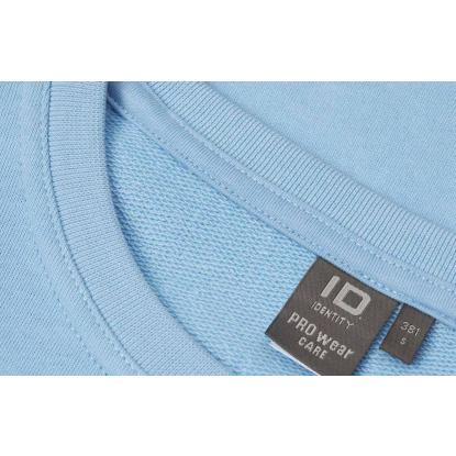 ID PRO Wear CARE 0381 sweatshirt, ubørstet, dame, lys blå