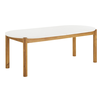 Terracina havebord med terrazzo bordplade, akacie, 95 x 210 cm