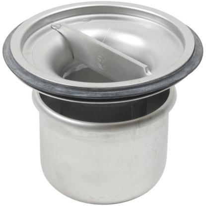BLÜCHER indbygningsvandlås, 52 mm vandhøjde, rustfrit stål, Ø75 mm