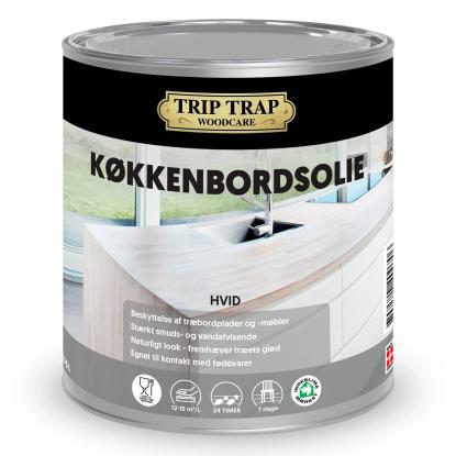 Trip Trap køkkenbordsolie, hvid - 750 ml