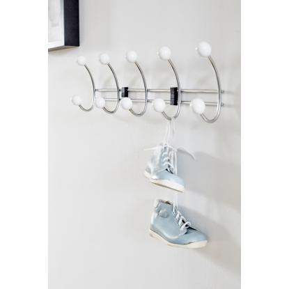 Habo Berry knagerække med 5 knager, 435 mm, sort/krom