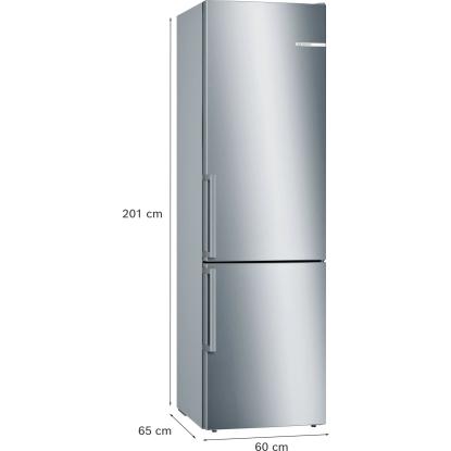 Bosch KGE398IBP fritstående kølefryseskab, 249 + 94 liter