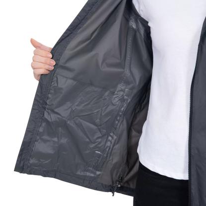 Trespass QIKPAC packaway regnjakke med pose, unisex, grå