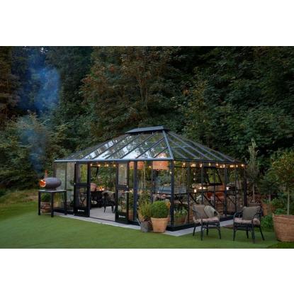 Juliana Grand Oase orangeri  25,6 m², antracit, 3 mm hærdet glas