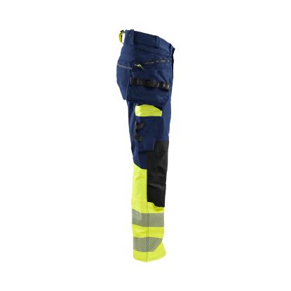 Blåkläder 1125 high vis buks 4-vejs stretch, marineblå/hi-vis gul
