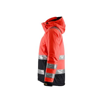 Blåkläder 4872 dame high vis vinterjakke, hi-vis rød/sort