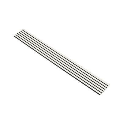 I-Wood Basic Original akustikpanel, hvidmalet, sort filt og lys kerne, folie, 16 x 300 mm 