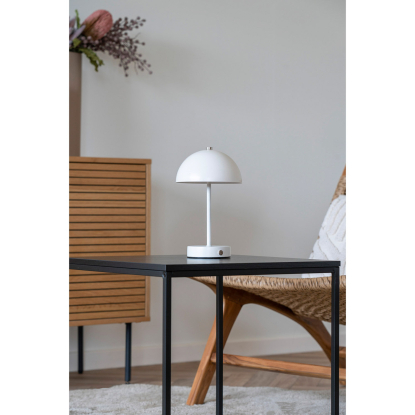 Holt LED bordlampe, genopladelig, H25 cm, hvid