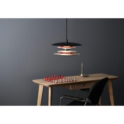 Belid Diablo pendel, Ø50 cm, E27, mat sort/rød