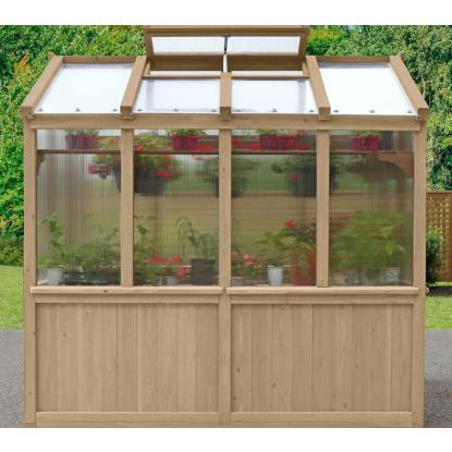 Westmann Paul drivhus, FSC-certificeret cedertræ, natur, 239 x 204 x 238 cm, 4,9 m²