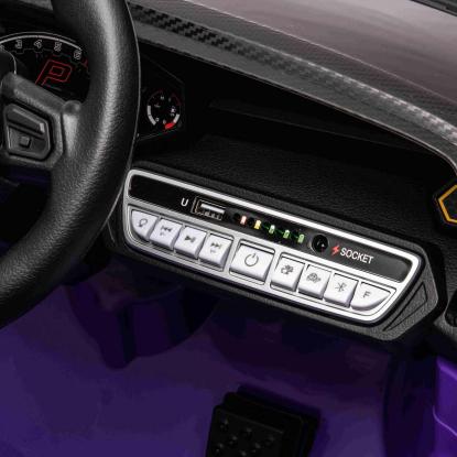 NORDIC PLAY Lamborghini Autentica elbil, 4 x 10,8 V batteri, EVA-hjul, lilla