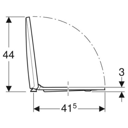 Ifö Sign toiletsæde med quick release/ fast beslag, hvid