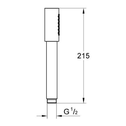 GROHE Sena håndbruser, 1-jet, krom