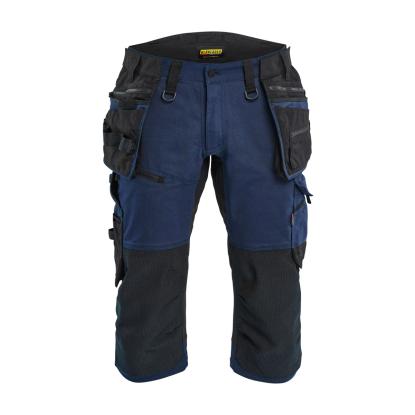 Blåkläder 1977 striker håndværkerknickers med stretch, mørk marineblå/sort