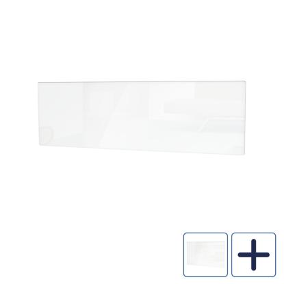 Nobø clip on glass front til el-radiator, hvid