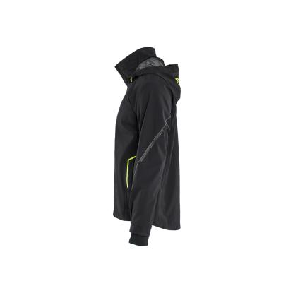 Blåkläder 4483 skaljakke 4-vejs stretch, sort/hi-vis gul