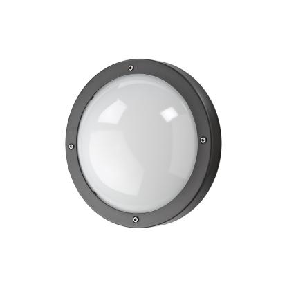 SG Armaturen Primo LED væglampe med skumringsrelæ, Ø27 cm, IP65, grafitgrå