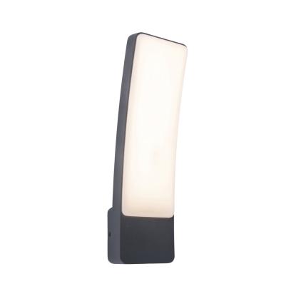 LUTEC KIRA udendørs LED væglampe, H31,1 cm, IP54, mørk grå