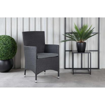 Venture Design Malin havestol med armlæn, sort