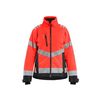 Blåkläder 4762 dame high vis letforet vinterjakke, hi-vis rød/sort