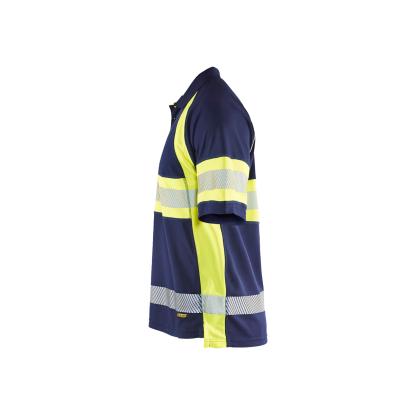 Blåkläder 3338 high vis UV poloshirt, marineblå/hi-vis gul
