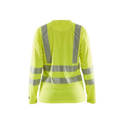 Blåkläder 3485 dame high vis t-shirt lang ærme, hi-vis gul