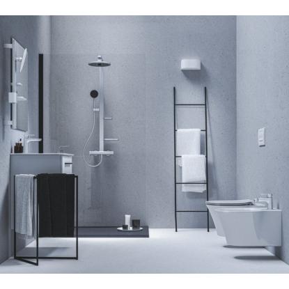 Ideal Standard Alu+ spejl med hylder, sølv, Ø20,5 cm