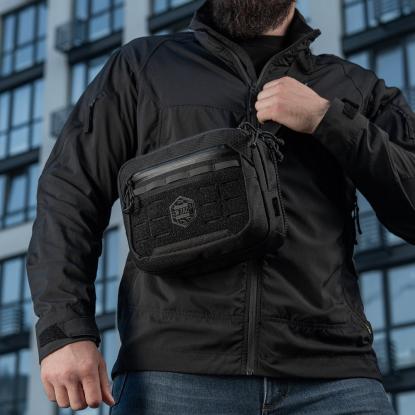 M-TAC Elite Hex EDC skuldertaske, sort