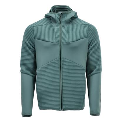 MASCOT CUSTOMIZED fleece hættetrøje med lynlås, lys skovgrøn