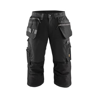 Blåkläder 1597 håndværker knickers med stretch, sort