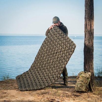 M-TAC oppusteligt liggeunderlag, 195 x 120 x 5 cm, olive