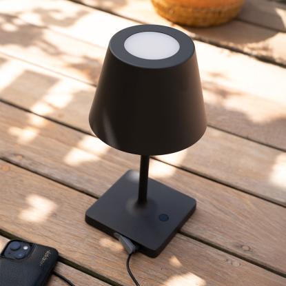 Travellife Ari lampe, sort, genopladelig