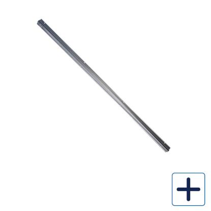 E-Line U-profil til kabelafdækning udendørs, metal, 1 meter