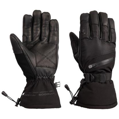 DLX EDONIA læder vandtætte skihandsker, unisex, sort