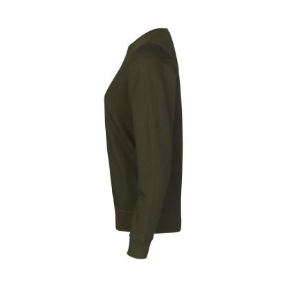 ID 0683 sweatshirt, økologisk, dame, oliven
