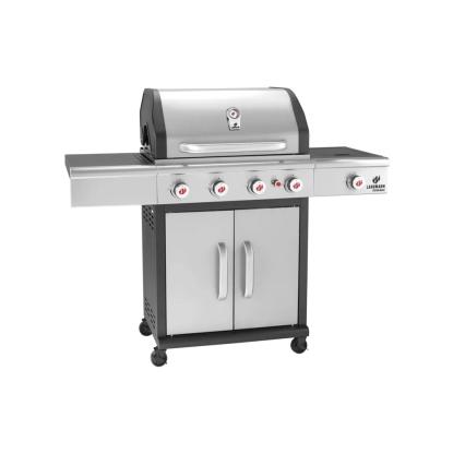 Landmann Triton 4.1 maxX gasgrill, rustfrit stål