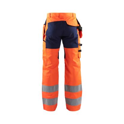 Blåkläder 1552 high vis buks med stretch, hi-vis orange/marineblå