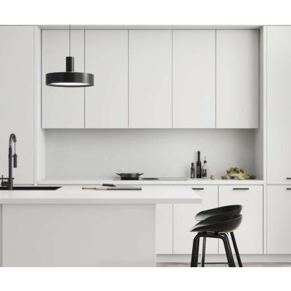 Fibo Kitchen Board vægplade, 10 x 600 x 580 mm, white marble silk - 2 stk.