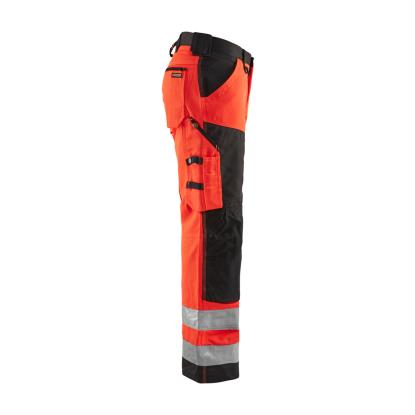 Blåkläder 1566 high vis buks, hi-vis rød/sort