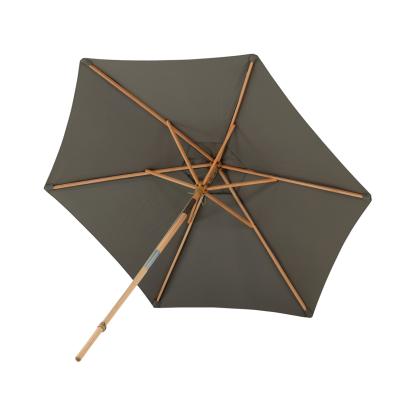 Venture Design Corypho parasol med tilt, grå/natur, Ø250 cm