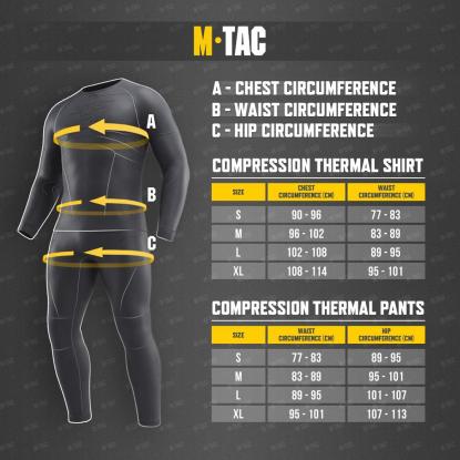M-TAC Termo kompressionsbukser, sort/dark grey