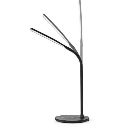 Nedis LED skrivebordslampe, Ø17 x 59 cm, sort