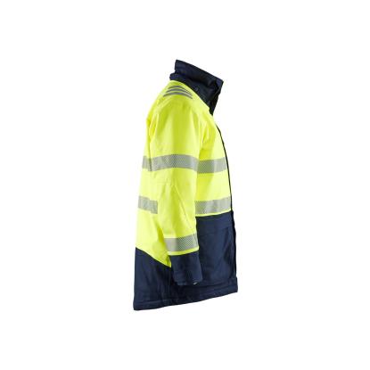 Blåkläder 4527 multinorm vinterparkajakke inherent, hi-vis gul/marineblå