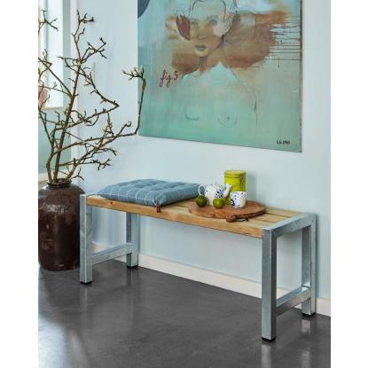 PLUS café plankebænk, trykimprægneret/nåletræ, 127 cm