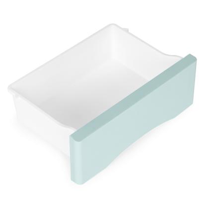 Kommode med 5 skuffer og hjul, pastelfarver, 75 x 27 x 39 cm
