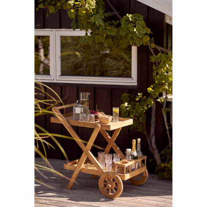 Pasaku serveringsvogn, teak, 86 cm