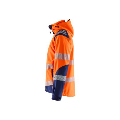 Blåkläder 4491 high vis softshelljakke, hi-vis orange/marineblå