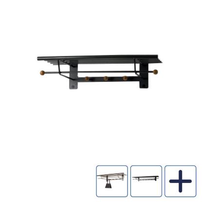 Lastein by Hoigaard Sir James 7 hattehylde, valnød/sort