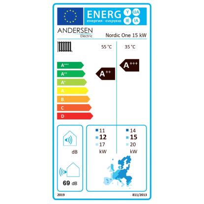 Nordic One 15kW luft-til-vand varmepumpe - A++
