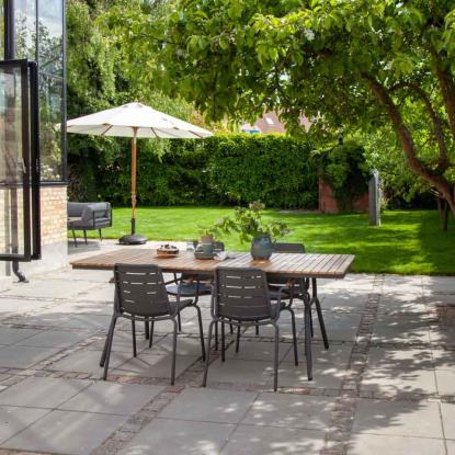 Cinas Parc havestol, antracit, teak